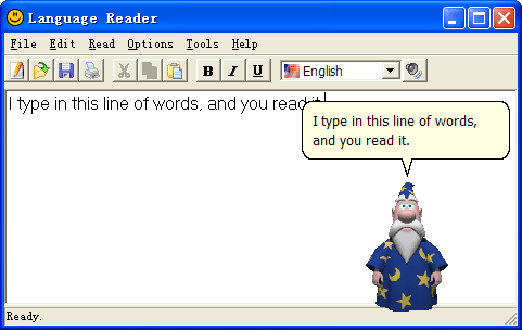 Language Reader screen shot