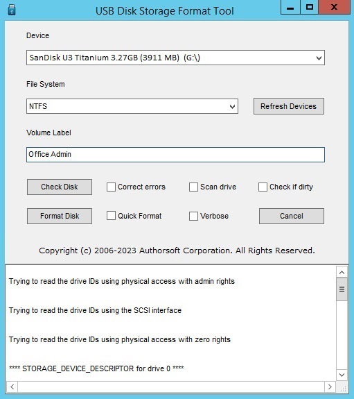 offentlig vokse op panel USB Disk Storage Format Tool for Windows 11, 10, 8, 7, Vista, XP